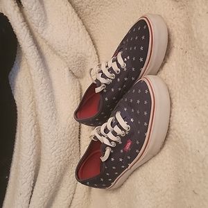 Vans Authentic star spangled shoes  Big kids/Men 7. Women 8.